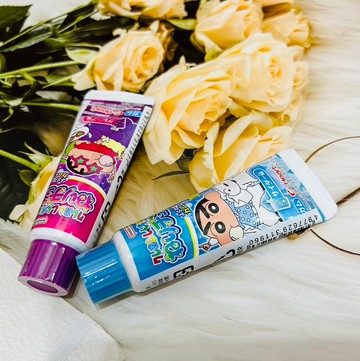 日本 HEART 牙膏軟管造型口香糖 蠟筆小新 管狀口香糖 30g 蘇打/葡萄 兩款口味供選