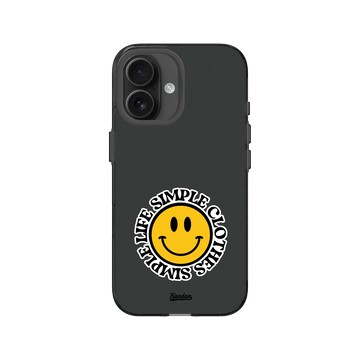 iPhone 16 Clear (相機按鈕) 酷墨灰 - KID - KANDAN 微笑生活