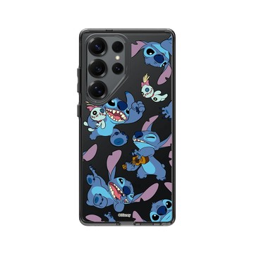 Galaxy S25 Ultra Clear 酷墨灰 - 迪士尼-史迪奇 Disney Stitch - 史迪奇 - 史迪奇與Scrump圖款