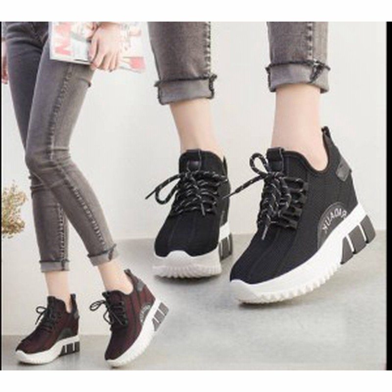 19新作欧米風 レディースインヒールスニーカー靴 通気厚底9cmスニーカー レディースウェッジスニーカーxxv170 通販 Lineポイント最大1 0 Get Lineショッピング