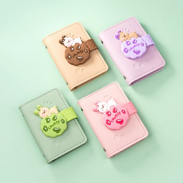 曲奇兔子卡片包創意個性零錢包網紅INS可愛證件收納包迷你硬幣包