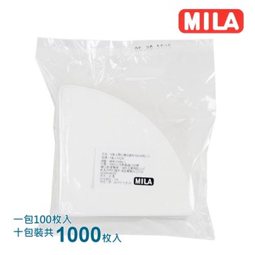 MILA V型(錐型)漂白02濾紙1000枚入