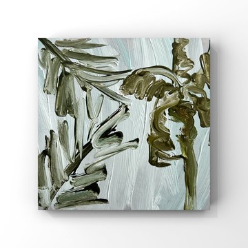 馬爾地夫氛圍藝術 馬爾地夫美學牆藝術棕櫚樹原創油畫