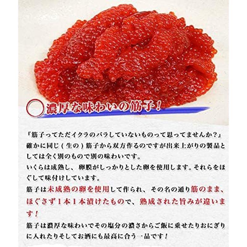 食の達人 筋子醤油漬け 1kg すじこ (500gx2P)