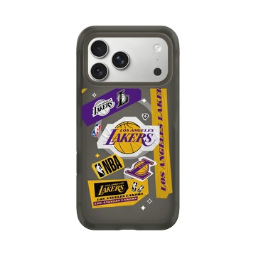 iPhone 17 Pro Max AirX 本質黑 - NBA - 拼貼系列-洛杉磯湖人 L.A. Lakers - Collage