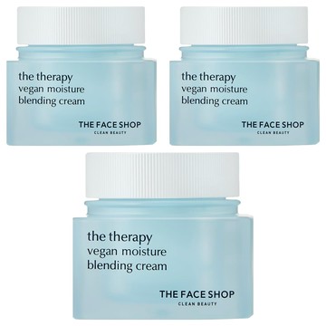 THE FACE SHOP 菲詩小舖 台灣公司貨 純素雪絨花保濕調和霜  60ml  3罐