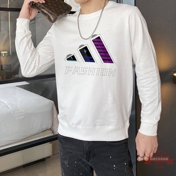 當季新款 男生上衣 男生T恤 男生長踢 長袖 潮牌男士大學T春秋款長袖t恤男圓領大學T男韓版潮流百搭時尚上衣 加