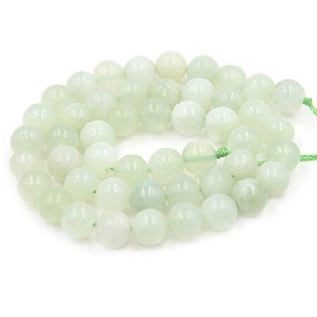 SR BGSJ Jewelry Making Natural 8mm Round Hua Show Jade Gemstone Beads Loose Craft Strand 15"