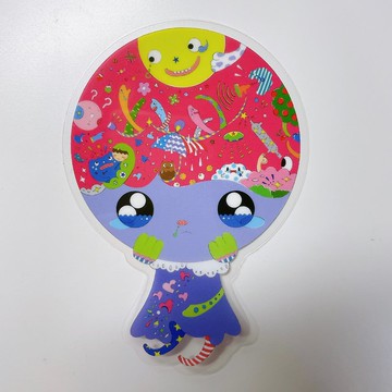 mimitofu's emotion planet 2號外星人大貼紙 (No.3 晚安)