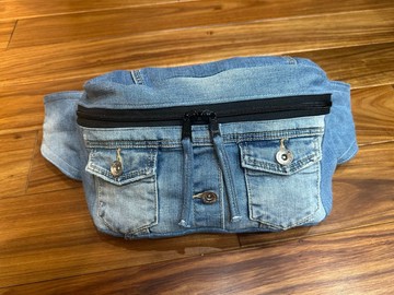 男女適用★胸包★牛仔改造★托特包 媽媽包 腰包 包包 型男 再生利用