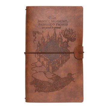 哈利波特 劫盜地圖皮革風旅行筆記本 Harry Potter