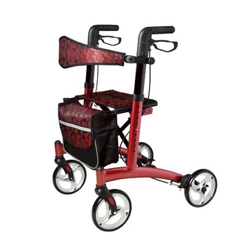 【海夫健康生活館】富士康機械式助行器 (未滅菌) FZK 四輪助步車 助行車 紅色(FZK-3103)