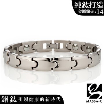 MASSA-G【Koios】柯歐斯 純鈦能量手環(全金屬鍺14顆)