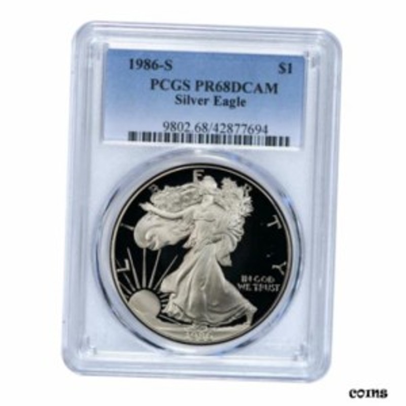 品質保証書付】 アンティークコイン NGC PCGS 1986-S American Silver