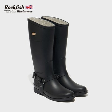 ROCKFISH HARNESS WELLINGTON BOOTS LONG 威靈頓 高筒 騎士 雨靴 防水 黑色 女鞋
