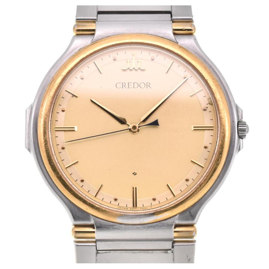 セイコー SEIKO 9571-7000 クレドール SS/GP クォーツメンズ △ 【SEIKO】セイコー クレドール 9571-7000 SS/GP クォーツ