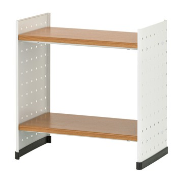 【H&R安室家】桌上收納書架 鐵板置物架 OA145白色