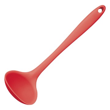 《Colourworks》矽膠湯杓-紅28.5cm-- 料理匙 攪拌杓 攪拌勺 湯匙