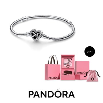 【Pandora官方直營】無限璀璨愛意蛇形手鏈-品牌限定禮盒組
