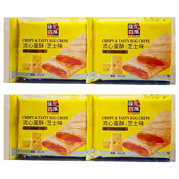AJI OKASHI 味覺百撰 流心蛋酥 芝士味 Crispy & Tasty Egg Crepe  200g  2包