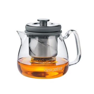 頂壺飄逸杯泡茶壺不銹鋼升降內膽濾網煮茶壺高硼硅茶水分離防燙杯