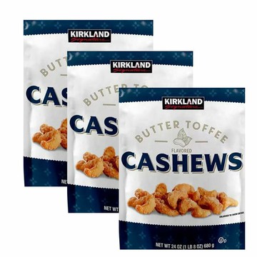 [COSCO代購6] W1510336 Kirkland Signature 科克蘭 奶油太妃風味腰果 680公克 3組