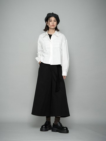 同色條紋襯衫(J043LA005CA) - JUJURY COLLECTION