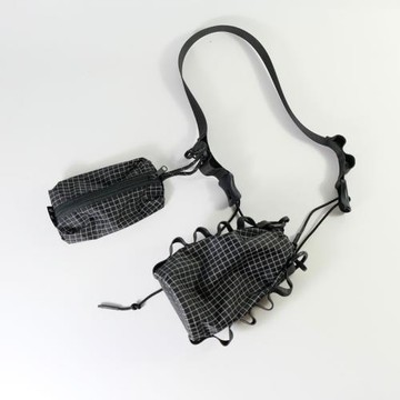 山系機能輕量化斜挎水瓶水壺純凈水掛包大力馬面料