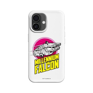iPhone 16 SolidX 白 - 迪士尼-星際大戰 Star Wars - 千年鷹-美式復古