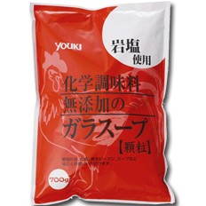 送料無料 ユウキ 化学調味料無添加のガラスープ700g×1ケース（全10本）