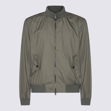 Add Dark Green Casual Jacket