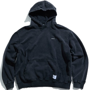 UNDER PEACE 25AW BASIC / WASHED HOODIE 帽T (水洗黑色)