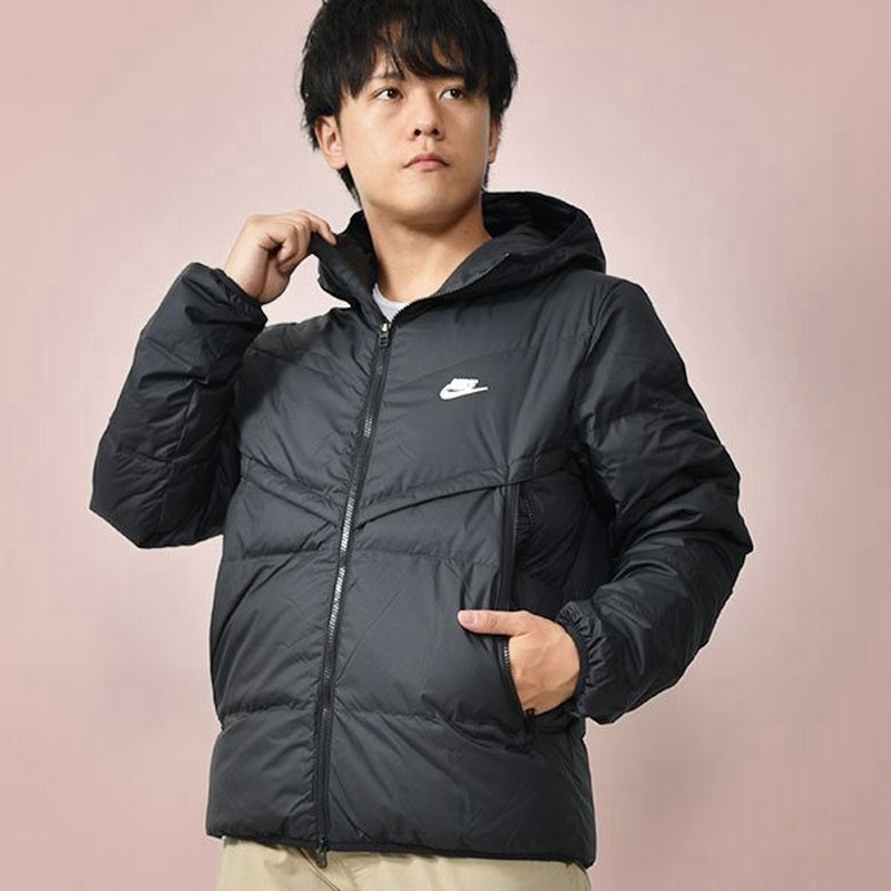 Xlサイズのみ ナイキ ダウン ジャケット メンズ Nike スポーツウェア Storm Fit フーデッド ジャケット アウター コート 中綿 ブラック 21冬新作 通販 Lineポイント最大0 5 Get Lineショッピング