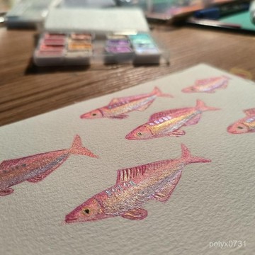 臺灣出貨⚡微微瑕特價滿天星珠光水彩顔料固體學生繪畵國畵纏花美甲反光書法 QEAX