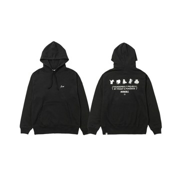 Thunderbolt Project Hoodie 帽T 全角色剪影 寶可夢 PFM-12520-BK