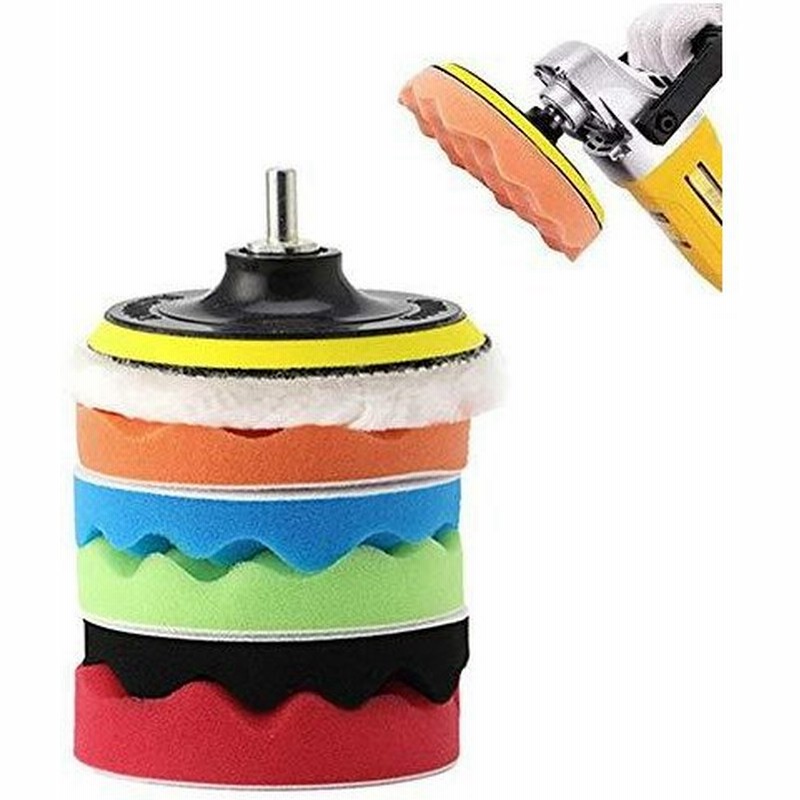 Yesllwas ポリッシャー バフ コンパウンド スポンジ 電動 ドリル 研磨 洗車 ワックス 垢取り 傷磨き 塗装 研磨バフスポンジ 車 汎用 カ 通販 Lineポイント最大0 5 Get Lineショッピング