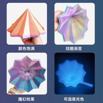 精選好物🌈工廠直銷跨境熱銷爆款3D打印星形玩具帶有手柄指尖解壓玩具多邊形