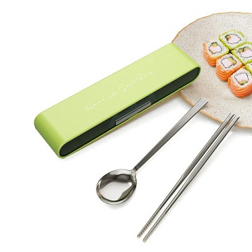 日本SP SAUCE攜帶型304不銹鋼筷勺餐具盒精裝組