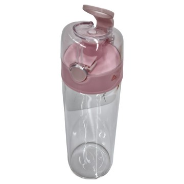 LocknLock 樂扣樂扣 大容量一鍵式單層耐熱玻璃杯 LLG684PIK  粉色  600ml  1個