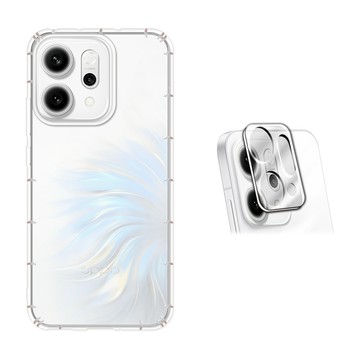 RedMoon OPPO Reno14 Pro / Reno14 / Reno14 F 5G 手機殼貼2件組 空壓殼鏡頭增高版+3D全包鏡頭貼
