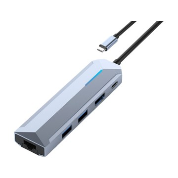 便利生活小物 擴充套件塢 Typec轉hdmi 適用平板筆電手機 USB3.0 分線轉換器 網口hub集線 多介面轉接器