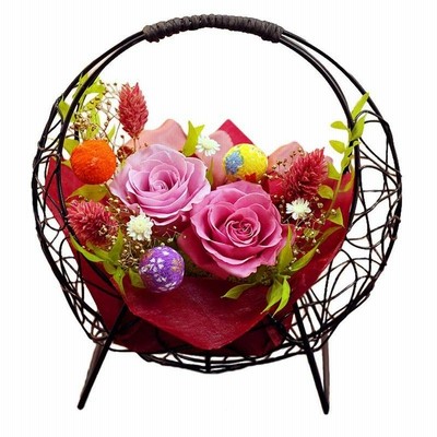 サウンドアレンジ 花つづり(なでしこ色) プリザーブドフラワー プレゼント 誕生日 和風 花 人気商品