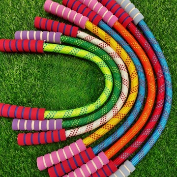 台灣出貨📢健身體操繩 感訓練彩色小短繩 舞蹈繩 成人廣場舞體操繩 迷你繩跳舞 健身繩 體操繩 成人小繩