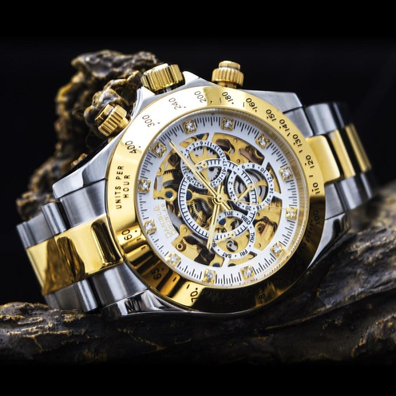 ダニエルアンドダグラス 腕時計 メンズ 機械式 自動巻き オートマチック ブランド 男性 40代 50代 ゴールド ブラック ダイヤモンド 時計 |  LINEショッピング