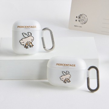 Percentage天使幽靈抱貓強悍防摔AirPods保護套