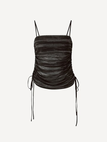 Alexander Wang Crystal Ruched Top