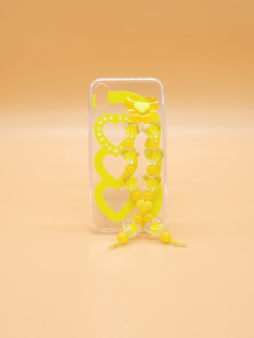 Sun Case Heart Bubble iPhone Case_Yellow