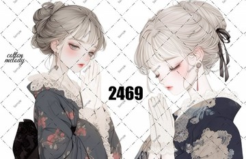 original sticker no.2469 人物貼紙 原創貼紙 原創人物貼紙 裝飾貼紙 cotton melody
