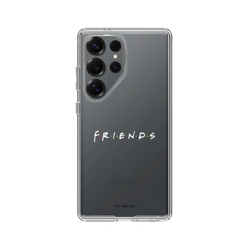 Galaxy S25 Ultra Clear 透明 - Friends - 六人行Logo(白）