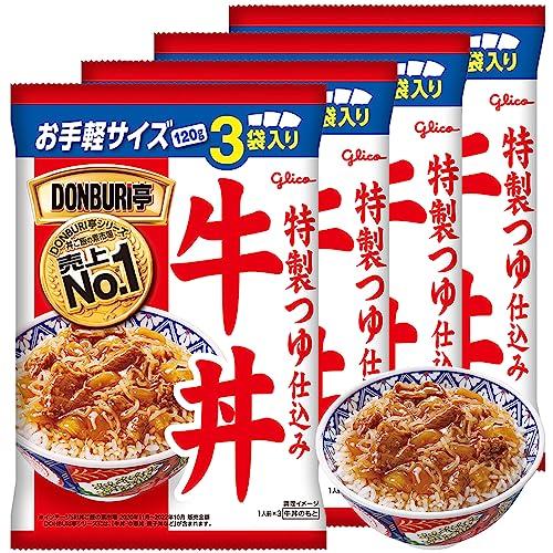 グリコ DONBRI亭牛丼 3食パック×4個